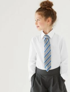 M&S Collection 3pk Girls' Easy Iron School Shirts (2-16 Yrs)