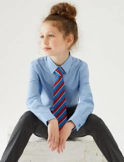 M&S Collection 3pk Girls' Slim Fit Easy Iron School Shirts (2-16 Yrs) 20 M&S Collection 3pk Girls' Slim Fit Easy Iron School Shirts (2-16 Yrs) -School Uniform Sales Store SD 04 T76 6024 E0 X EC 0