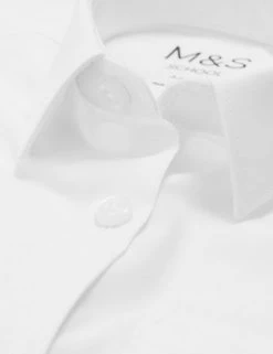 M&S Collection 2pk Girls' Slim Fit Non-Iron School Shirts (2-18 Yrs) -School Uniform Sales Store SD 04 T76 6040 Z0 X EC 8