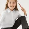 M&S Collection 3pk Girls' Easy Dressing Easy Iron School Shirts (3-18 Yrs) -School Uniform Sales Store SD 04 T76 6042 Z0 X EC 0