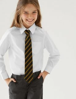 M&S Collection 2pk Girls’ Pure Cotton School Shirts (2-18 Yrs)