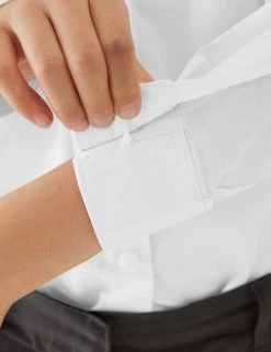 M&S Collection 2pk Girls' Slim Fit Pure Cotton School Shirts (2-18 Yrs) -School Uniform Sales Store SD 04 T76 6056S Z0 X EC 3