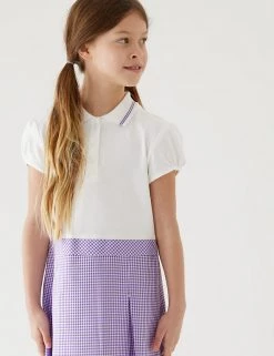 M&S Collection Dresses Girls' 2 In 1 Gingham Pleated School Dress (2-14 Yrs) -School Uniform Sales Store SD 04 T76 6475 G0 X EC 1