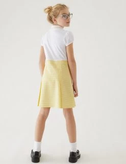 M&S Collection Dresses Girls' 2 In 1 Gingham Pleated School Dress (2-14 Yrs) -School Uniform Sales Store SD 04 T76 6475 R0 X EC 2