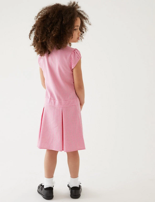 M&S Collection Dresses Girls' Gingham Pleated School Dress (2-14 Yrs) 27 M&S Collection Dresses Girls' Gingham Pleated School Dress (2-14 Yrs) - Image 25