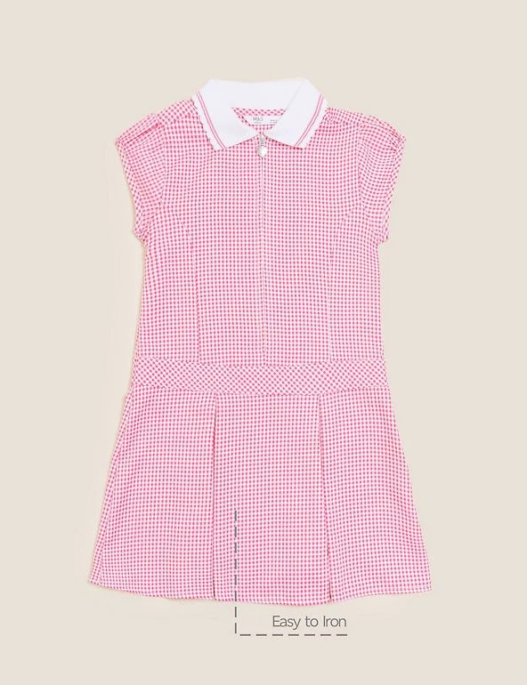M&S Collection Dresses Girls' Gingham Pleated School Dress (2-14 Yrs) 25 M&S Collection Dresses Girls' Gingham Pleated School Dress (2-14 Yrs) - Image 23
