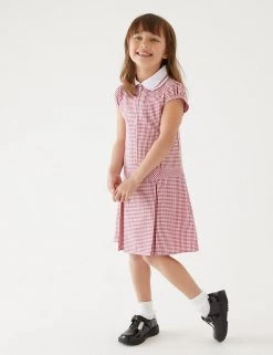 M&S Collection Dresses Girls' Gingham Pleated School Dress (2-14 Yrs) 59 M&S Collection Dresses Girls' Gingham Pleated School Dress (2-14 Yrs) -School Uniform Sales Store SD 04 T76 6477 B0 X EC 0