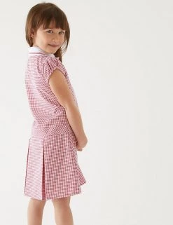 M&S Collection Dresses Girls' Gingham Pleated School Dress (2-14 Yrs) 62 M&S Collection Dresses Girls' Gingham Pleated School Dress (2-14 Yrs) -School Uniform Sales Store SD 04 T76 6477 B0 X EC 2