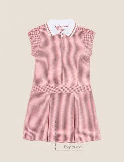 M&S Collection Dresses Girls' Gingham Pleated School Dress (2-14 Yrs) 60 M&S Collection Dresses Girls' Gingham Pleated School Dress (2-14 Yrs) -School Uniform Sales Store SD 04 T76 6477 B0 X EC 90