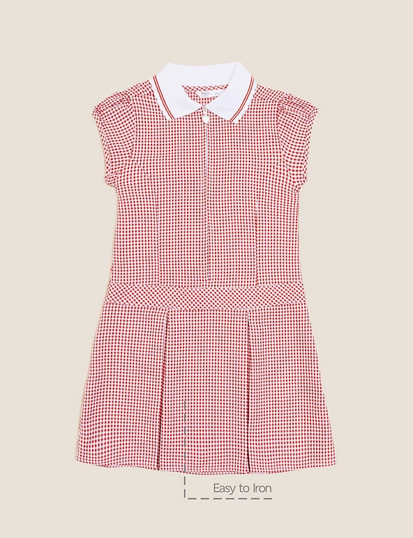 M&S Collection Dresses Girls' Gingham Pleated School Dress (2-14 Yrs) 20 M&S Collection Dresses Girls' Gingham Pleated School Dress (2-14 Yrs) - Image 18