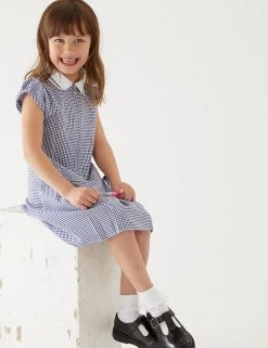 M&S Collection Dresses Girls' Gingham Pleated School Dress (2-14 Yrs) 74 M&S Collection Dresses Girls' Gingham Pleated School Dress (2-14 Yrs) -School Uniform Sales Store SD 04 T76 6477 F0 X EC 0