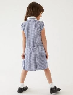 M&S Collection Dresses Girls' Gingham Pleated School Dress (2-14 Yrs) 77 M&S Collection Dresses Girls' Gingham Pleated School Dress (2-14 Yrs) -School Uniform Sales Store SD 04 T76 6477 F0 X EC 2