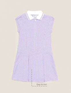 M&S Collection Dresses Girls' Gingham Pleated School Dress (2-14 Yrs) 70 M&S Collection Dresses Girls' Gingham Pleated School Dress (2-14 Yrs) -School Uniform Sales Store SD 04 T76 6477 G0 X EC 90