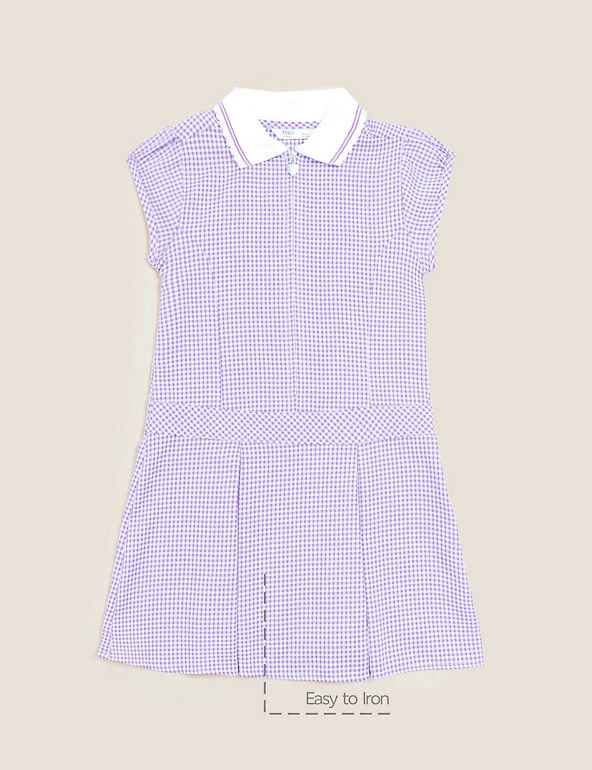 M&S Collection Dresses Girls' Gingham Pleated School Dress (2-14 Yrs) 30 M&S Collection Dresses Girls' Gingham Pleated School Dress (2-14 Yrs) - Image 28