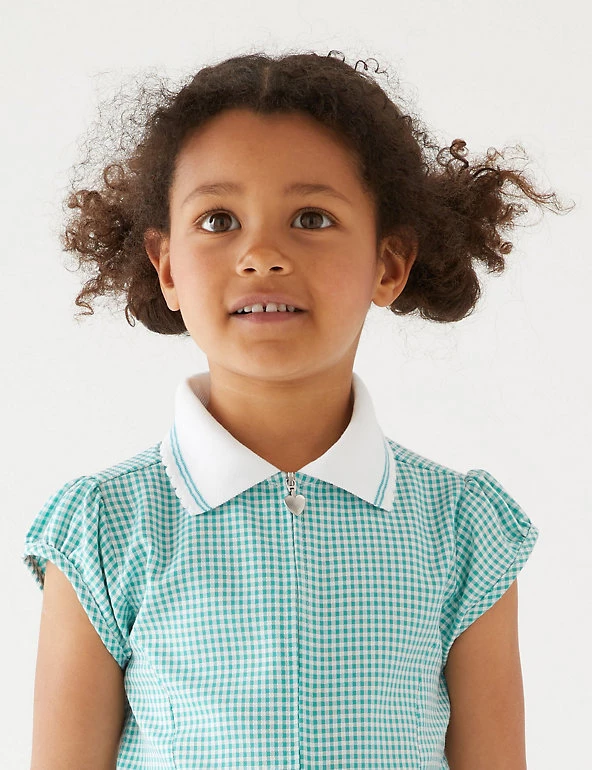 M&S Collection Dresses Girls' Gingham Pleated School Dress (2-14 Yrs) 41 M&S Collection Dresses Girls' Gingham Pleated School Dress (2-14 Yrs) - Image 39