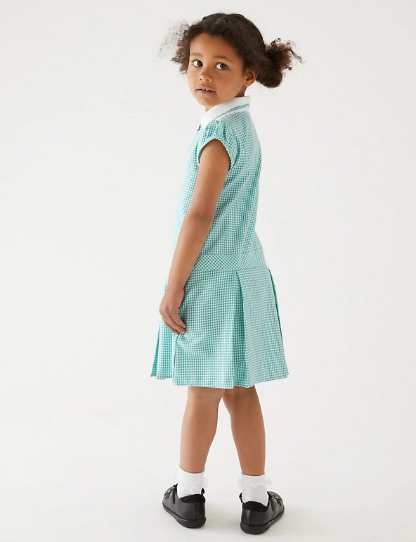 M&S Collection Dresses Girls' Gingham Pleated School Dress (2-14 Yrs) 42 M&S Collection Dresses Girls' Gingham Pleated School Dress (2-14 Yrs) - Image 40