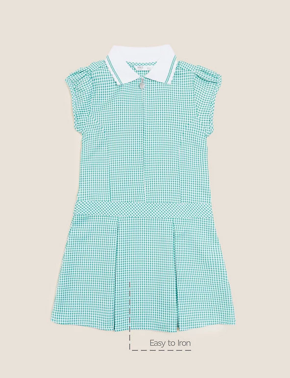 M&S Collection Dresses Girls' Gingham Pleated School Dress (2-14 Yrs) 40 M&S Collection Dresses Girls' Gingham Pleated School Dress (2-14 Yrs) - Image 38