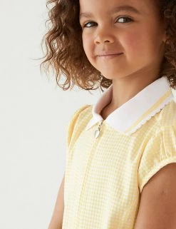 M&S Collection Dresses Girls' Gingham Pleated School Dress (2-14 Yrs) 55 M&S Collection Dresses Girls' Gingham Pleated School Dress (2-14 Yrs) -School Uniform Sales Store SD 04 T76 6477 R0 X EC 1