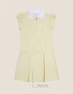M&S Collection Dresses Girls' Gingham Pleated School Dress (2-14 Yrs) 54 M&S Collection Dresses Girls' Gingham Pleated School Dress (2-14 Yrs) -School Uniform Sales Store SD 04 T76 6477 R0 X EC 90