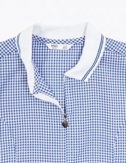 M&S Collection Dresses Girls' Gingham School Playsuit (2-14 Yrs) -School Uniform Sales Store SD 04 T76 6479 O4 X EC 4