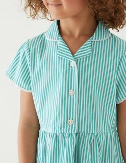 M&S Collection Dresses Girls' Pure Cotton Striped School Dress (2-14 Yrs) 84 M&S Collection Dresses Girls' Pure Cotton Striped School Dress (2-14 Yrs) -School Uniform Sales Store SD 04 T76 6480 J0 X EC 1