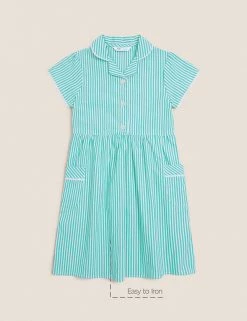 M&S Collection Dresses Girls' Pure Cotton Striped School Dress (2-14 Yrs) 83 M&S Collection Dresses Girls' Pure Cotton Striped School Dress (2-14 Yrs) -School Uniform Sales Store SD 04 T76 6480 J0 X EC 90