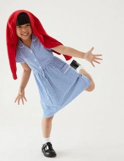 M&S Collection Dresses Girls' Pure Cotton Striped School Dress (2-14 Yrs) 67 M&S Collection Dresses Girls' Pure Cotton Striped School Dress (2-14 Yrs) -School Uniform Sales Store SD 04 T76 6480 O4 X EC 0