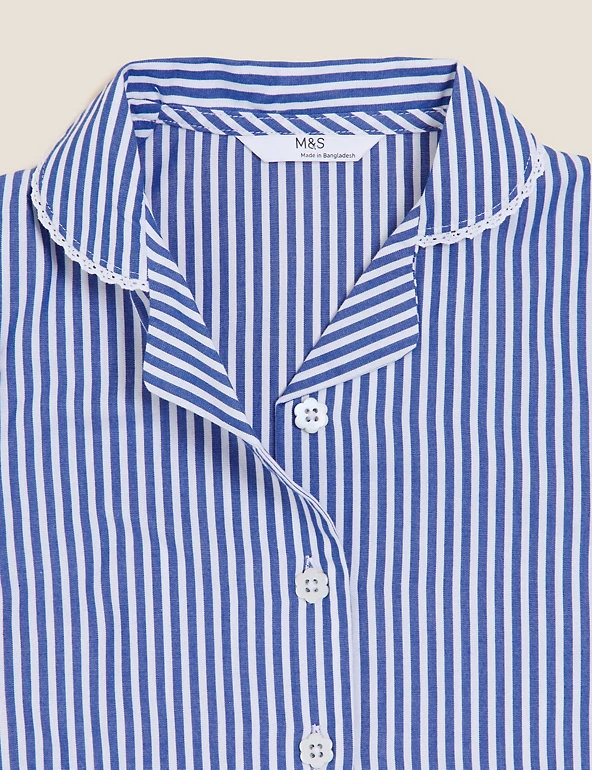 M&S Collection Dresses Girls' Pure Cotton Striped School Dress (2-14 Yrs) 29 M&S Collection Dresses Girls' Pure Cotton Striped School Dress (2-14 Yrs) - Image 27