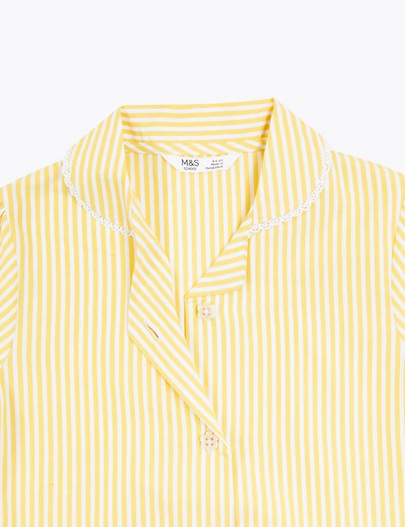 M&S Collection Dresses Girls' Pure Cotton Striped School Dress (2-14 Yrs) 13 M&S Collection Dresses Girls' Pure Cotton Striped School Dress (2-14 Yrs) - Image 11