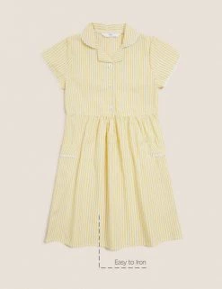 M&S Collection Dresses Girls' Pure Cotton Striped School Dress (2-14 Yrs) 51 M&S Collection Dresses Girls' Pure Cotton Striped School Dress (2-14 Yrs) -School Uniform Sales Store SD 04 T76 6480 R0 X EC 90