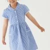 M&S Collection Dresses Girls' Pure Cotton Gingham School Dress (2-14 Yrs) -School Uniform Sales Store SD 04 T76 6481 O4 X EC 0