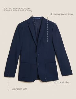 M&S Collection Blazers Boys' Slim Fit School Blazer (9-18 Yrs) -School Uniform Sales Store SD 04 T76 7037 F0 X EC 90