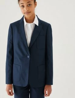 M&S Collection Blazers Girls' Slim Fit Blazer -School Uniform Sales Store SD 04 T76 7530 F0 X EC 1