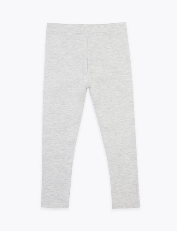 M&S Collection Cotton Rich Plain Leggings (2-7 Yrs) 8 M&S Collection Cotton Rich Plain Leggings (2-7 Yrs) - Image 6