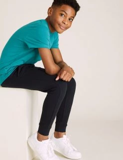 M&S Collection 3pk Cotton Rich Joggers (6-16 Yrs) -School Uniform Sales Store SD 04 T87 2000I ZZ X EC 3