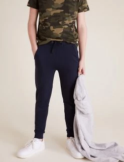 M&S Collection 2pk Cotton Rich Joggers (6-16 Yrs) -School Uniform Sales Store SD 04 T87 3407I ZZ X EC 1