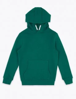 M&S Collection Jumpers Unisex Cotton Rich Hooded Sweatshirt (6-16 Yrs) -School Uniform Sales Store SD 04 T87 4112B JP X EC 90