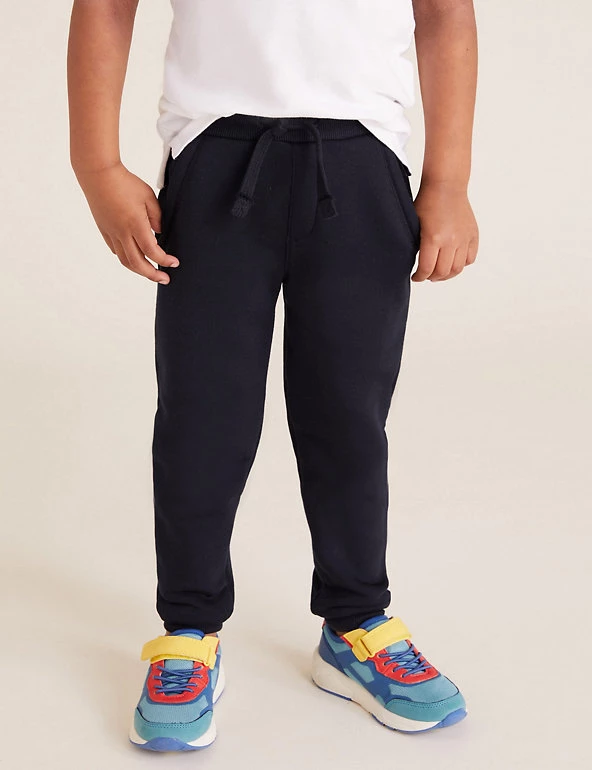 M&S Collection 2pk Cotton Rich Joggers (2-7 Yrs) 6 M&S Collection 2pk Cotton Rich Joggers (2-7 Yrs) - Image 4