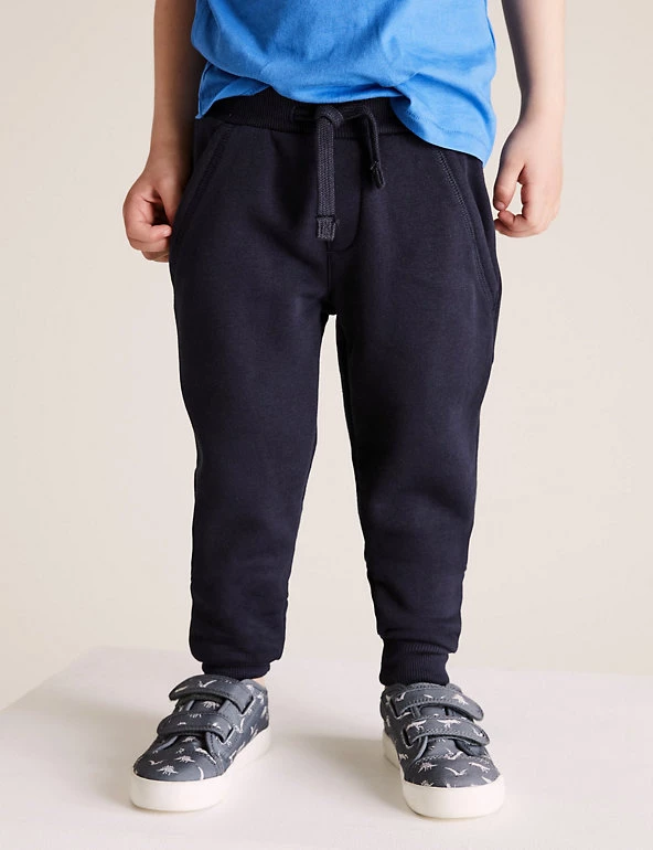 M&S Collection 3pk Cotton Rich Joggers (2-7 Yrs) 5 M&S Collection 3pk Cotton Rich Joggers (2-7 Yrs) - Image 3