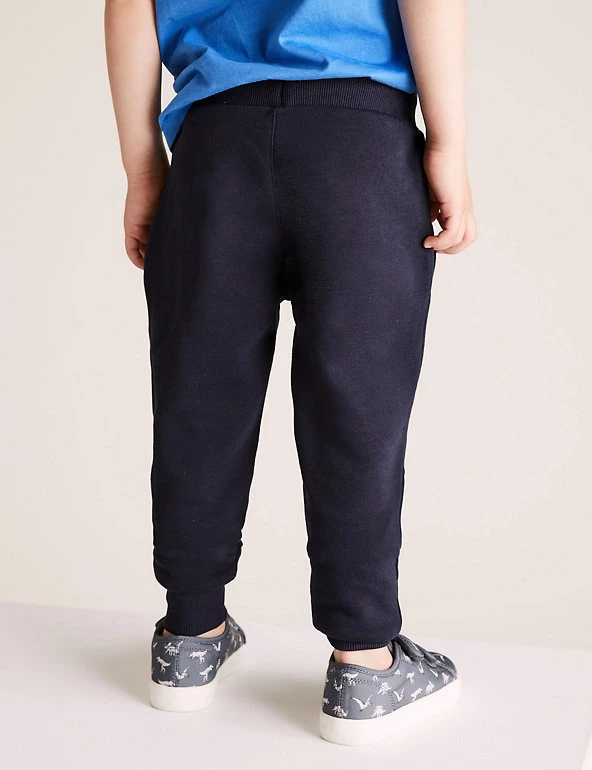 M&S Collection 3pk Cotton Rich Joggers (2-7 Yrs) 6 M&S Collection 3pk Cotton Rich Joggers (2-7 Yrs) - Image 4