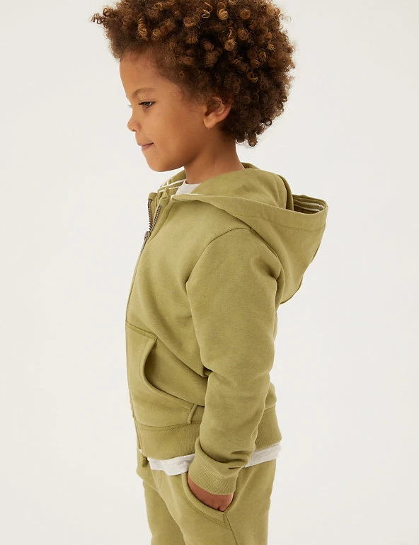 M&S Collection Jumpers Cotton Rich Plain Hoodie (2-7 Yrs) 15 M&S Collection Jumpers Cotton Rich Plain Hoodie (2-7 Yrs) - Image 13