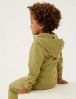 M&S Collection Jumpers Cotton Rich Plain Hoodie (2-7 Yrs) 33 M&S Collection Jumpers Cotton Rich Plain Hoodie (2-7 Yrs) -School Uniform Sales Store SD 04 T88 4500B KH X EC 2