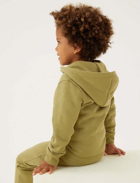 M&S Collection Jumpers Cotton Rich Plain Hoodie (2-7 Yrs) 18 M&S Collection Jumpers Cotton Rich Plain Hoodie (2-7 Yrs) - Image 16