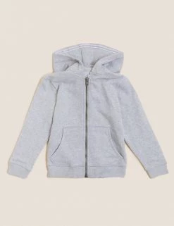 M&S Collection Jumpers Cotton Rich Plain Hoodie (2-7 Yrs) 23 M&S Collection Jumpers Cotton Rich Plain Hoodie (2-7 Yrs) -School Uniform Sales Store SD 04 T88 4500B T0 X EC 90