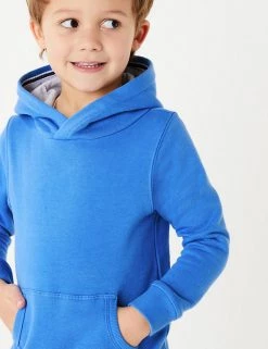 M&S Collection Jumpers Cotton Rich Pullover Hoodies (2-7 Yrs) -School Uniform Sales Store SD 04 T88 5700B CB X EC 1