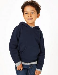 M&S Collection Jumpers Cotton Rich Pullover Hoodies (2-7 Yrs) -School Uniform Sales Store SD 04 T88 5700B F0 X EC 0