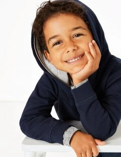 M&S Collection Jumpers Cotton Rich Pullover Hoodies (2-7 Yrs) -School Uniform Sales Store SD 04 T88 5700B F0 X EC 1