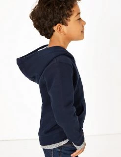 M&S Collection Jumpers Cotton Rich Pullover Hoodies (2-7 Yrs) -School Uniform Sales Store SD 04 T88 5700B F0 X EC 2