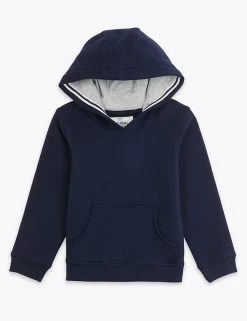 M&S Collection Jumpers Cotton Rich Pullover Hoodies (2-7 Yrs) -School Uniform Sales Store SD 04 T88 5700B F0 X EC 90