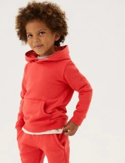 M&S Collection Jumpers Cotton Rich Pullover Hoodies (2-7 Yrs) -School Uniform Sales Store SD 04 T88 5700B LD X EC 1
